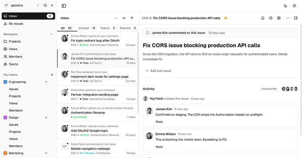 Sprintrix - Shadcn Project Management Template
